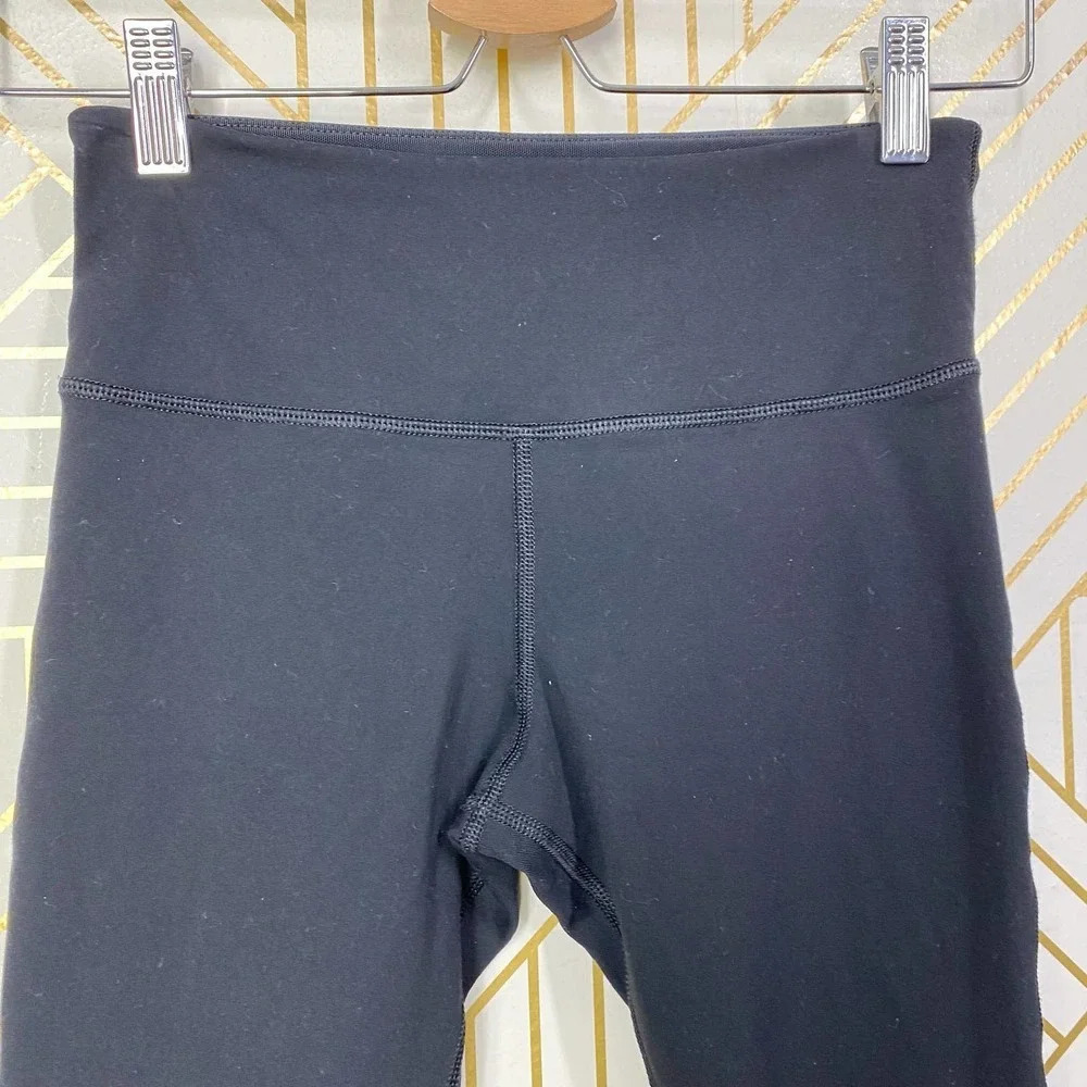 Lorna Jane 000 Mesh Panel Ankle Leggings Black Size US XS - Picture 2 of 11